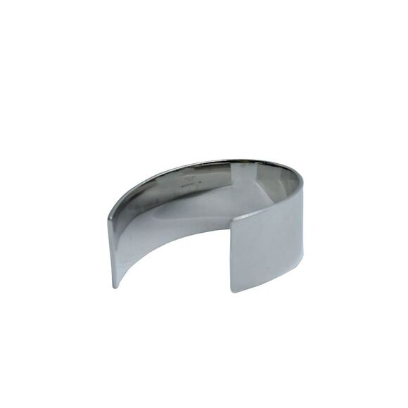 Céline Open-Cuff Bracelet in Silver Metal - Picture 2 of 4